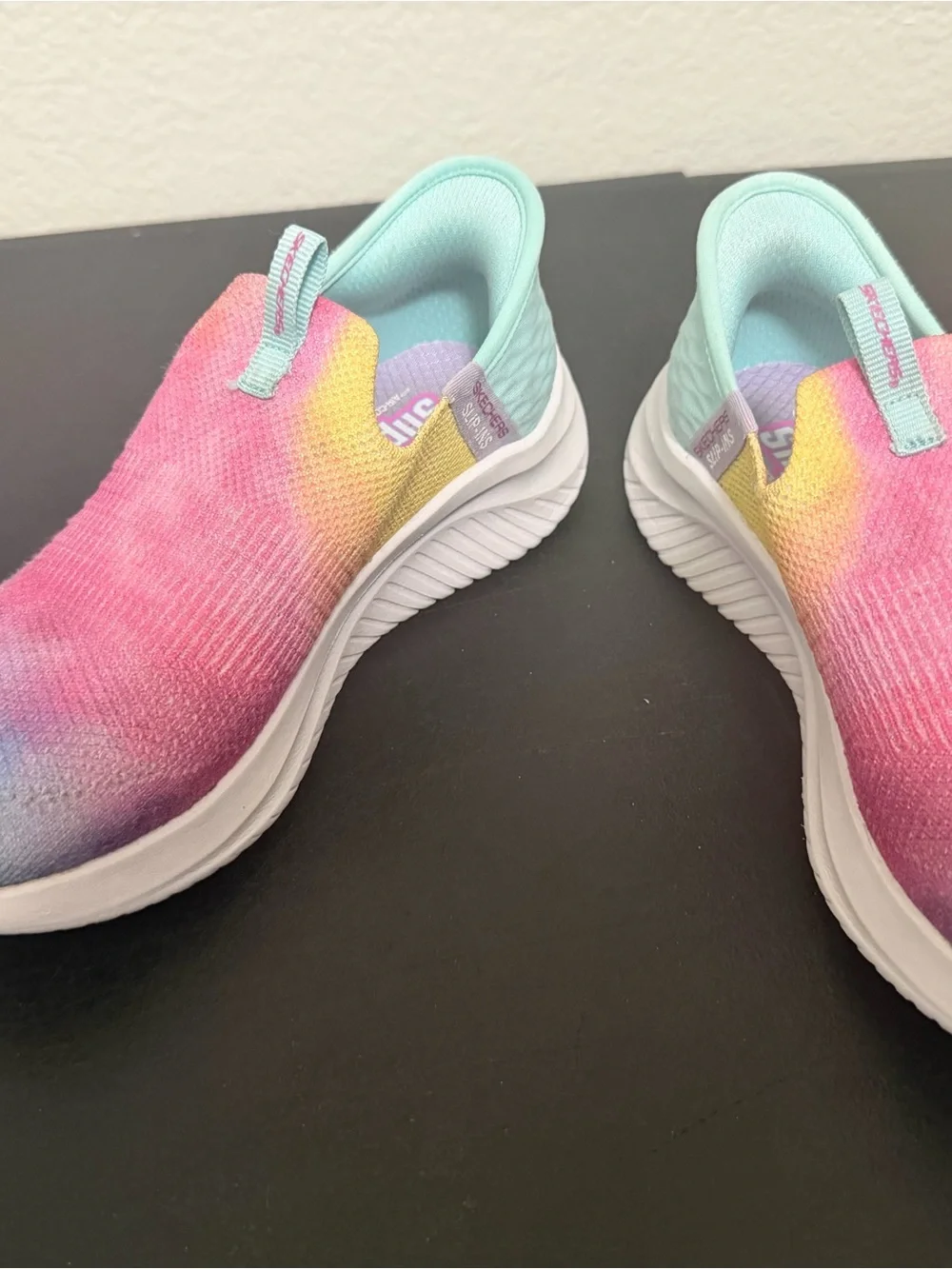 Skechers Kids Slip-On Sneakers - Mint, Pink, Yellow, Blue